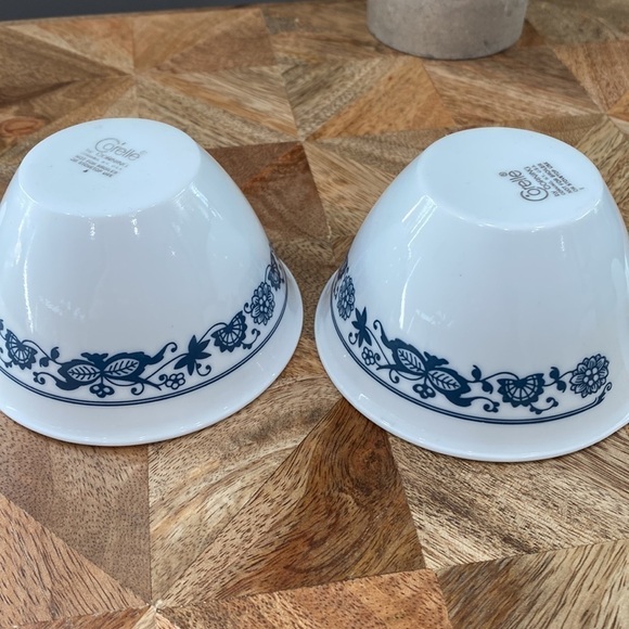 Vintage Corelle by Corning Blue Tea Cups, Set of 2 - Picture 7 of 10